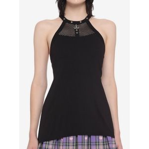 Hot Topic Black Halter Sharkbite Tank